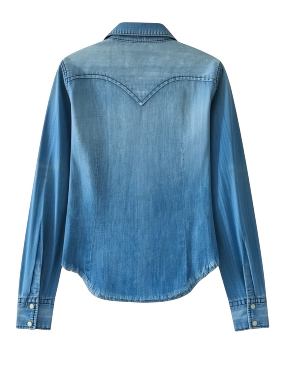new True Religion ʊ Lucy Denim Button Down Western Inspired Shirt ʊ Sundance XS - Picture 12 of 16